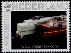 Dutch personalised stamp with private company locomotive